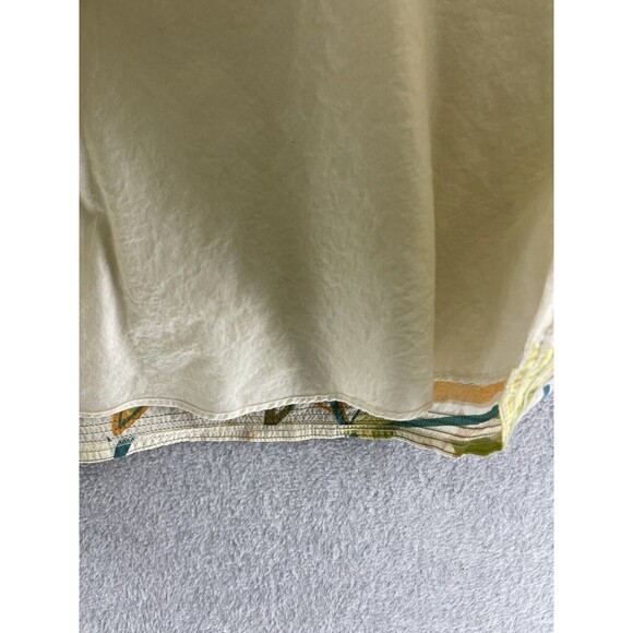 CAbi Women's A Line Skirt Lined Leaves Medium 100% Cotton Pockets Drawstring - Picture 4 of 11